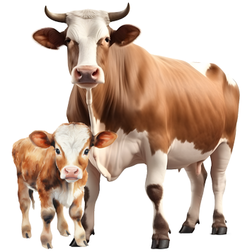 Cow and Calf